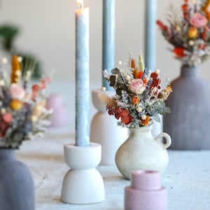 Earth Tone Mini Bouquet l Bud Vase Mini Bouquet l Wedding Table Arrangements l Dried Flower Mini Bouquet