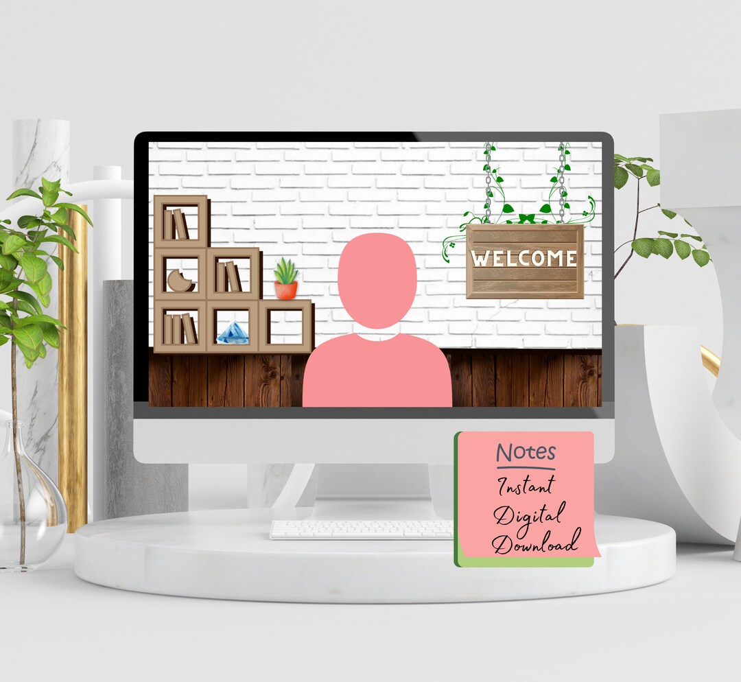 Virtual Teacher Background Digital Backdrop for Zoom Etsy