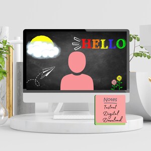 Virtuell lärarbakgrund, digital bakgrund för Zoom, Microsoft Teams, Skype, Outschool, Google Meet, PNG, Online, Hem, Skola, Arbete, Lek