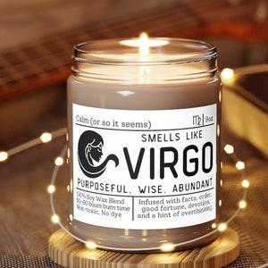 Virgo Gifts, Virgo Candle, Horoscope Candle, Gift for Virgo, Zodiac Candle for Virgo, Virgo Zodiac Sign, Virgo Gift for Her