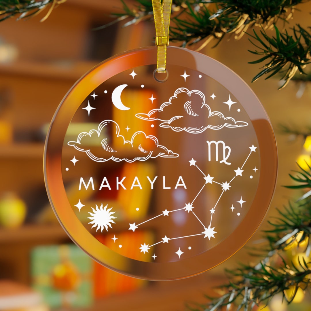 Personalized Virgo Christmas Ornament, Virgo Ornament, Virgo Christmas
