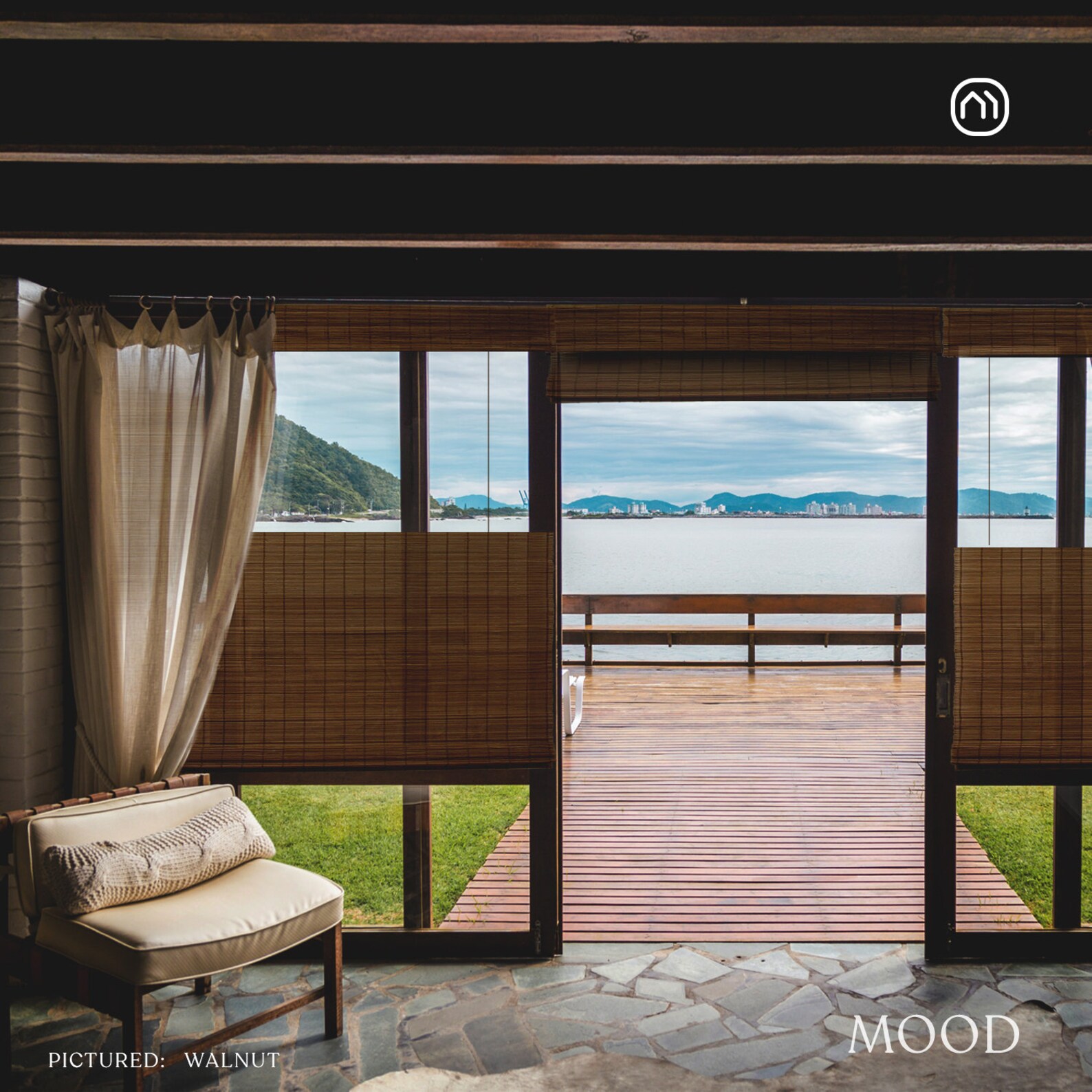 MOOD Top Down Bottom up Bamboo Roman Shades Rustic Collection Etsy