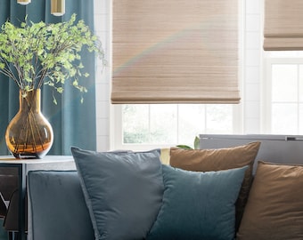 MOOD Cordless Bamboo Roman Shades, Woven Collection