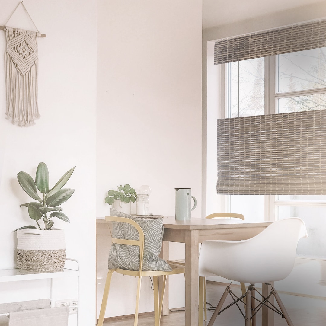 MOOD Top Down Bottom up Bamboo Roman Shades, Rustic Collection Etsy