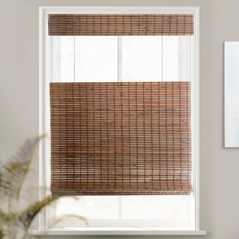 MOOD Top Down Bottom up Bamboo Roman Shades Rustic Collection Etsy