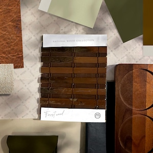 Swatches for MOOD Cordless Bamboo Roman Shades