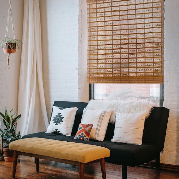 Bamboo sale roman shades