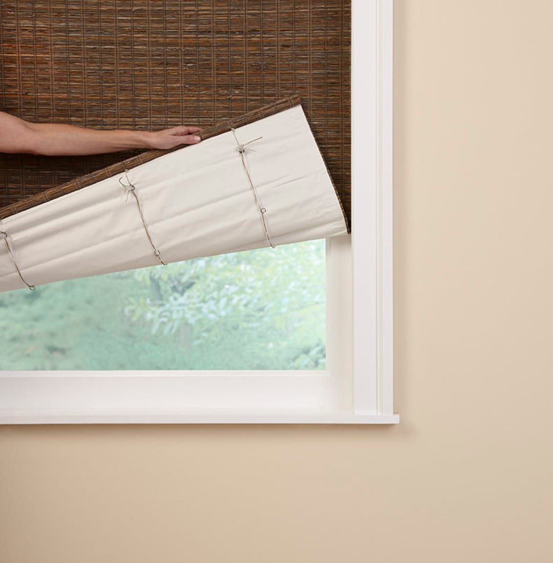 MOOD Bespoke Bamboo Roman Shades Liner Options Etsy