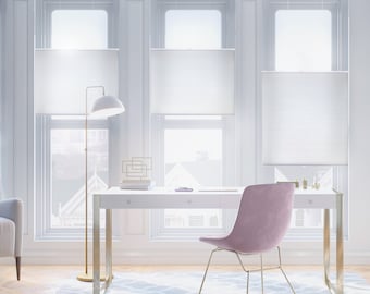 MOOD Custom Top Down Bottom Up Cellular Shades, Light Filtering - Whites