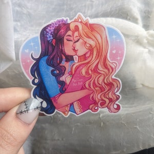 Princess and the Pauper Glitter Sticker