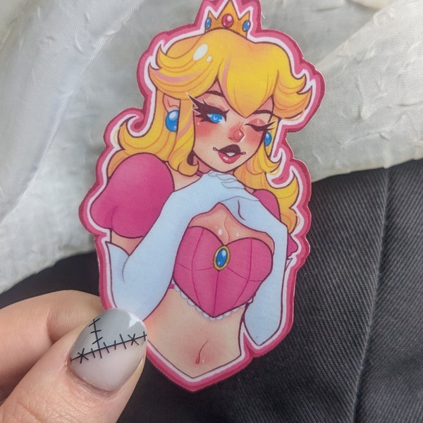 Peach Corset Babe Sticker