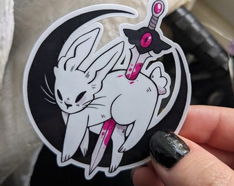 Moon Bunny Sticker