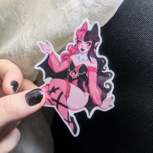 Sticker Vampire Acrobate Drac pailleté