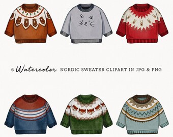 Sweater Weather | Lopapeysa Sweater | Nordic Sweater | Christmas Wall Art | Winter Wall Art | Sweater Clipart |  Cozy Knits