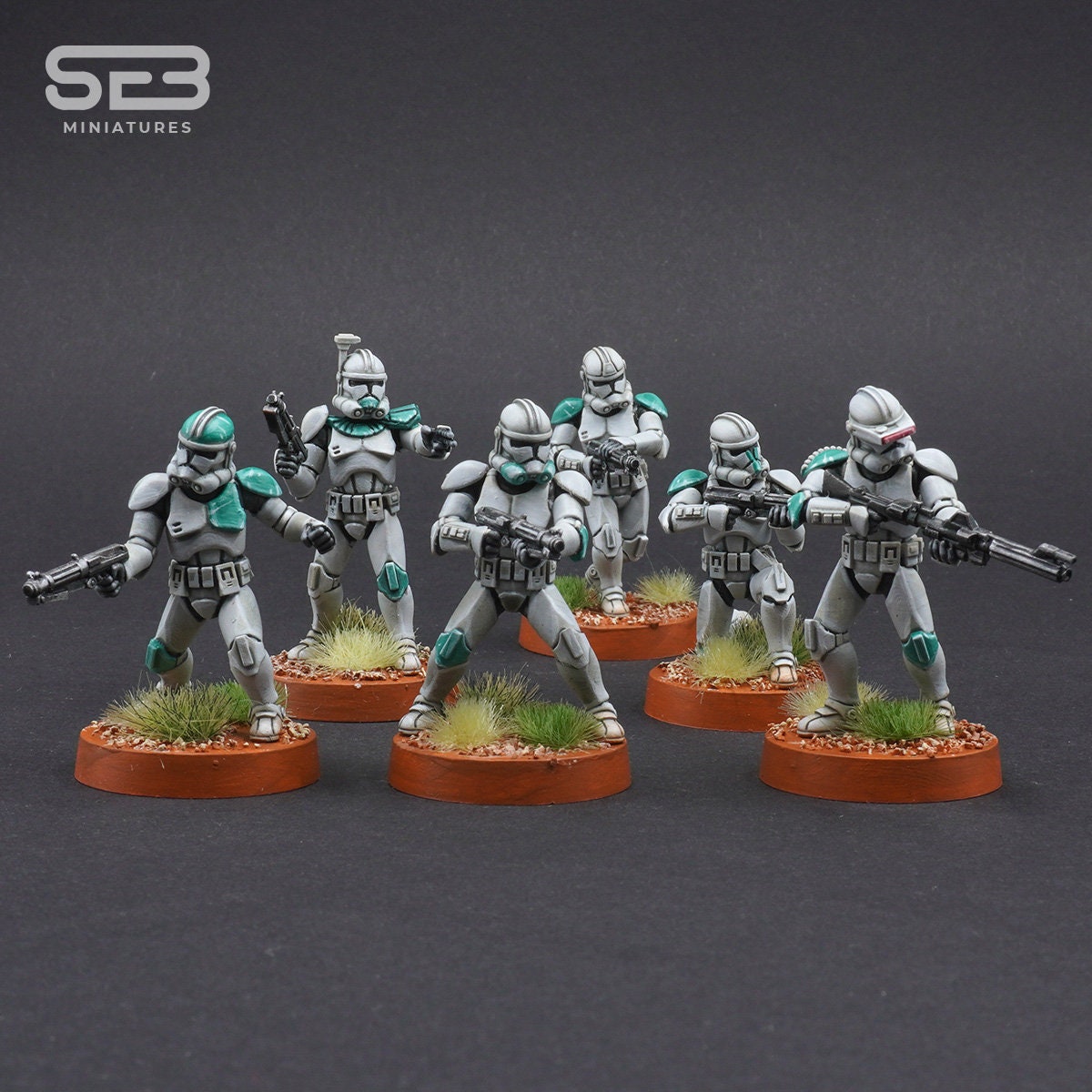 Clone Troopers Modular Kit Figures Matched to Star Wars Legion