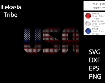 Mexico Rhinestone Template Mexico Flag Rhinestone Template SVG | DXF | EPS Cricut, Silhouette ...