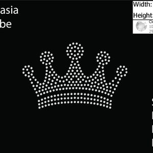 Crown Rhinestone template SVG | DXF | Cricut, Silhouette | (2179)