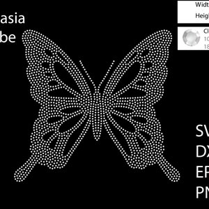 Schmetterling Strass Vorlage SVG | DXF | Cricut, Scherenschnitt | Schmetterling (1526)