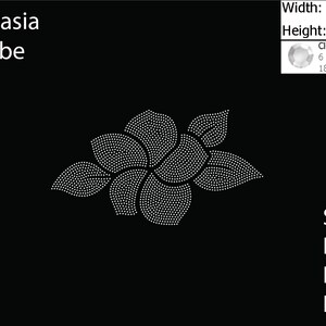 Flower Design Rhinestone template SVG | DXF | EPS Cricut, Silhouette | (2005)