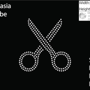 May include: A black graphic featuring a pair of scissors made of white dots. The image includes the text "iLekasia Tribe" and the file formats SVG, DXF, EPS, and PNG. The scissors are approximately 4.5 inches wide and 4.6 inches high.