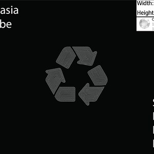 Pictogram strass-sjabloon recyclen SVG | DXF | EPS | Cricut, silhouet | (2033)