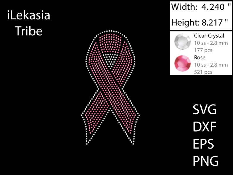 Ribbon Rhinestone Template SVG | DXF | Cricut, Silhouette | (1874 / ...