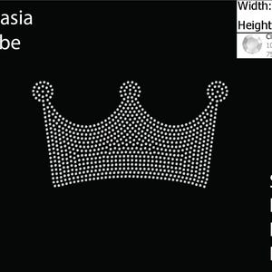 Crown Rhinestone template SVG | DXF | Cricut, Silhouette | (2200)