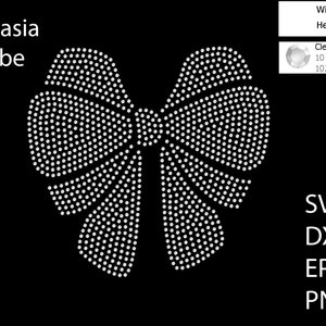 Ribbon Rhinestone template SVG | DXF | Cricut, Silhouette | (1522)
