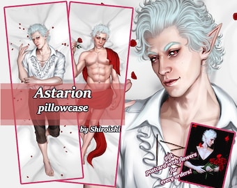 Astarion Baldur&#39;s Gate 3 Body pillow Dakimakura pillowcase Fan Art made