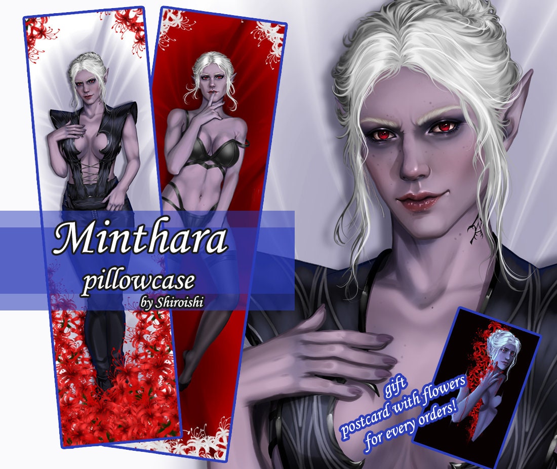 Minthara Baldur's Gate 3 Body Pillow Dakimakura pillowcase Fan Art made