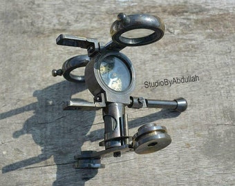 Brass Handmade Binoculars With Compass, Foldable Binoculars, Man's Gift, Birthday Gift
