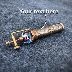 Colorful Marble Scope Kaleidoscope Handmade Custom Kaleidoscope Brass Collectible Gift for Birthday Gift for Him Gift for Kids Kaleidoscope