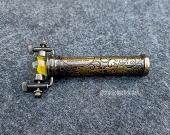 Handmade Brass Marble Kaleidoscope, Unique Home Decor, Christmas Gift