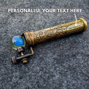 Marble Scope Personalised Kaleidoscope, Brass Handmade Kaleidoscope, Home & Office Decor, Collectible and Birthday Gift, Christmas Gifts