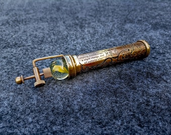 Brass Personalised Marble Kaleidoscope, Antique Style Handmade Kaleidoscope : Collectible Gift