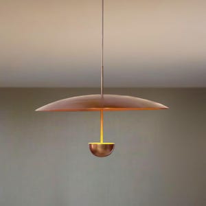 Modern Moon Pendant Light Fixture for Home Decoration Ceiling Lamp for Dorm Decor Handmade Hanging Lamp for Dining Room Decor Disc Lamp