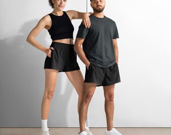 ブラック スネーク プリント ユニセックス アスレチック ショーツ