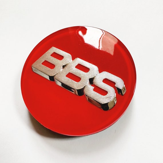BBS Badges 70mm Red / Silver Centre Caps in Hard Acrylic 3 Prong Clips for  Rs Rm Rf Lm Wheels -  Norway