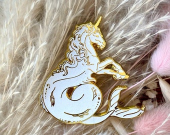 Unicorn Of The Sea | White | Hard Enamel Pin