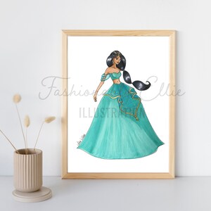 Persian Princess Inspired Couture (Fashion Illustration Print)