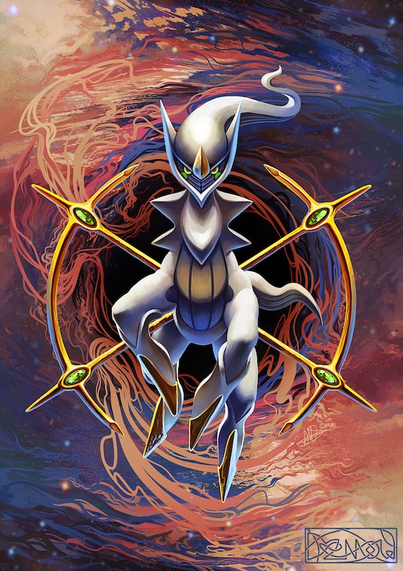Arceus Art Print Etsy UK