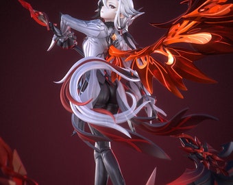 アルレッキーノ - 原神レジンフィギュア：塗装済み未塗装ガレージ