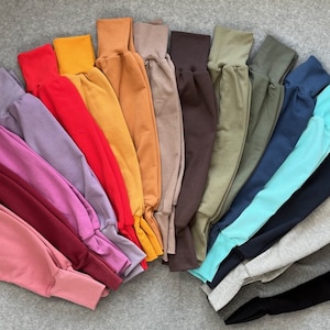 Pumphose Bio Sweat Sweatstoff Kuschelsweat Winter Hose viele Farben Kinder Baby Bestseller