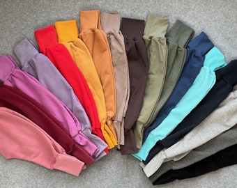 Pumphose Bio Sweat Sweatstoff Kuschelsweat angeraut Hose viele Farben Kinder Baby Bestseller