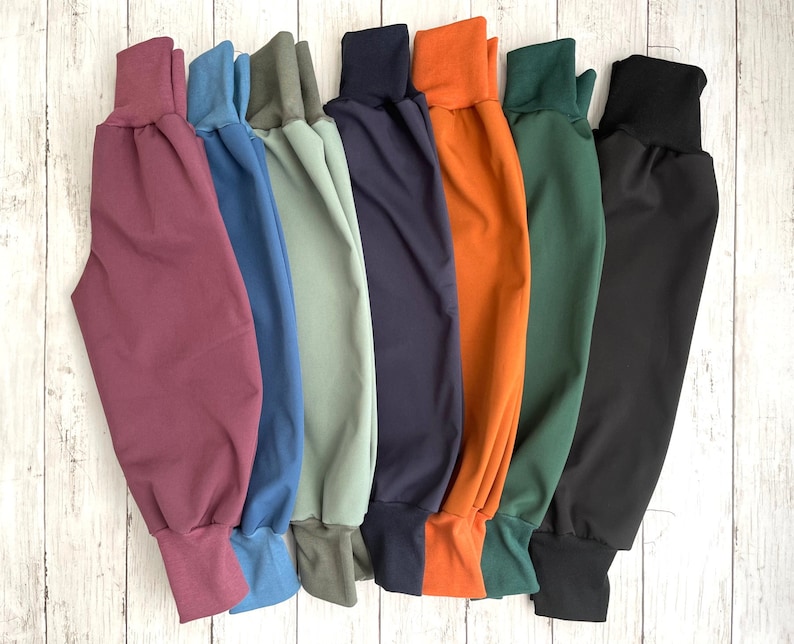 Pantalon softshell, pantalon à enfiler, polaire imperméable à la pluie fait main uni enfants bloomers pantalon softshell couleur au choix NOUVEAU best-seller image 1