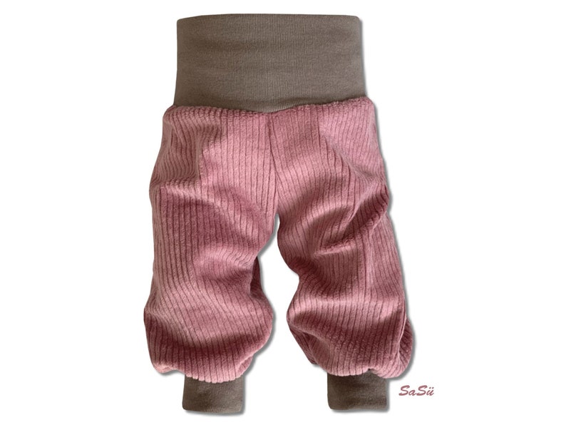 Pumphose Baby Kind Breitcord Alt Rosa / Beige Gr. 62 122 Cord Kinder Junge Mädchen Bild 1