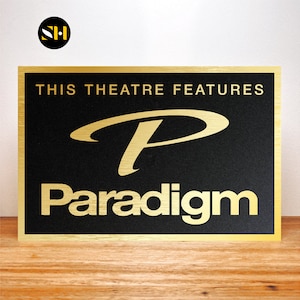 Paradigm | Home Theatre Signs | Signage | Cinema Decor