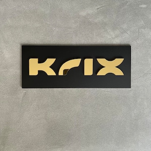 KRIX | Home Theatre Signs | Signage | Cinema Decor | laser | router | Gold mirror | 3d |