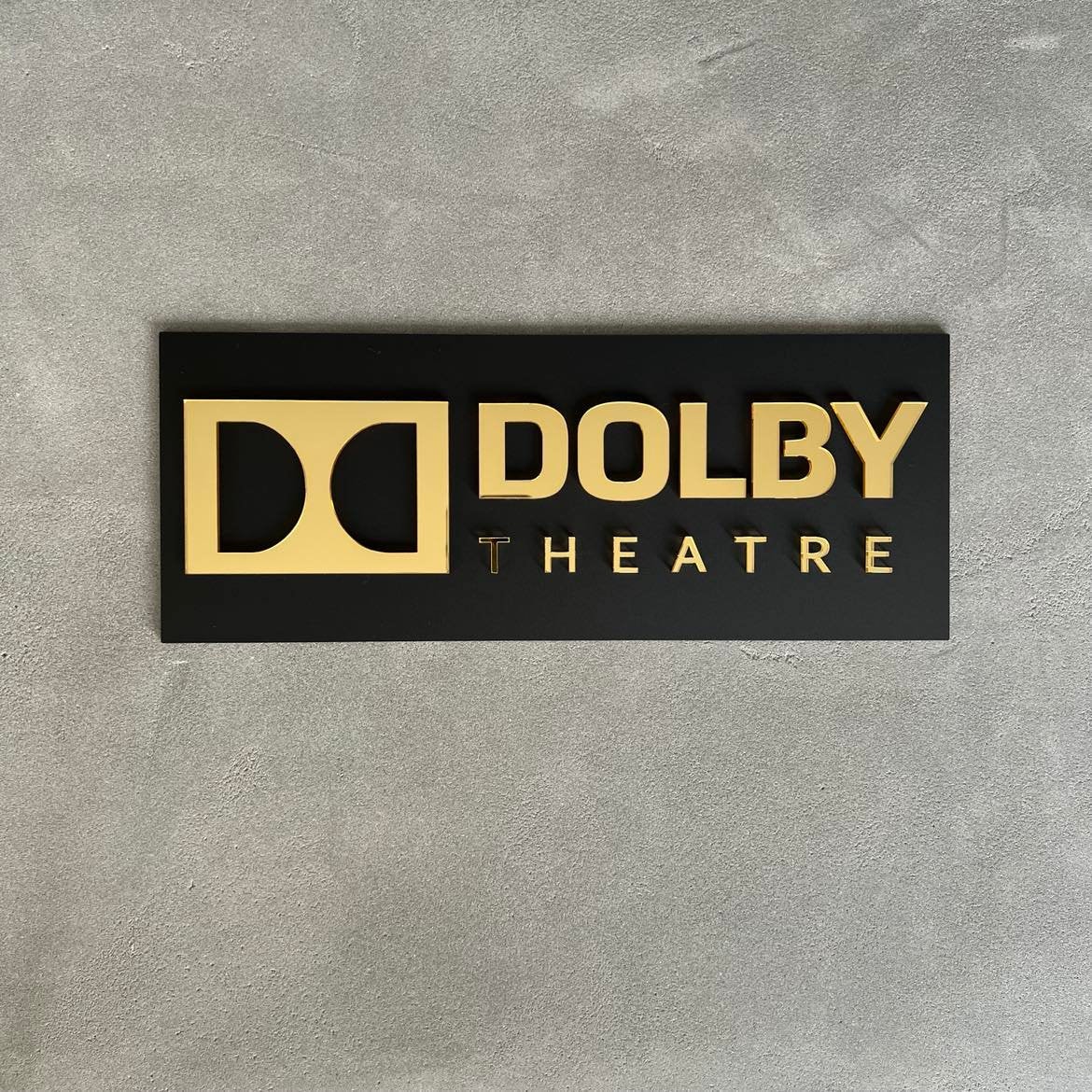 DOLBY THEATRE | Home Theatre Signs | Signage | Cinema Decor | laser | router | Gold mirror | 3d |