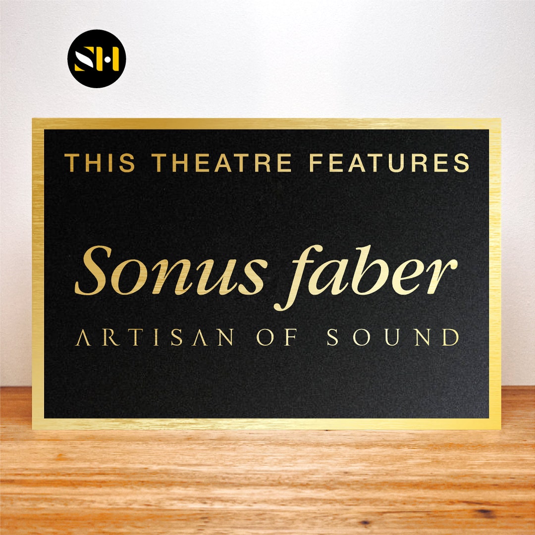 Sonus Faber Home Theatre Signs Signage Cinema Decor Etsy
